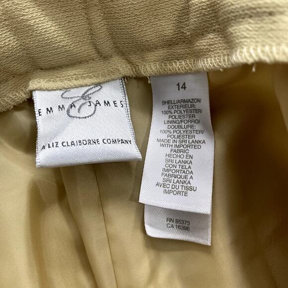 Emma James Polyester Trouser Pants, Tan, 14 - Picture 4 of 6